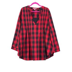 Woman Within Buffalo Plaid Tunic Size 2X